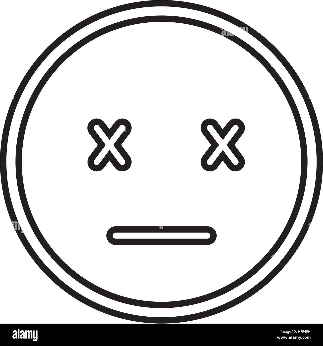 emogy face Kawaii style vector illustration design Stock Vector Image ...