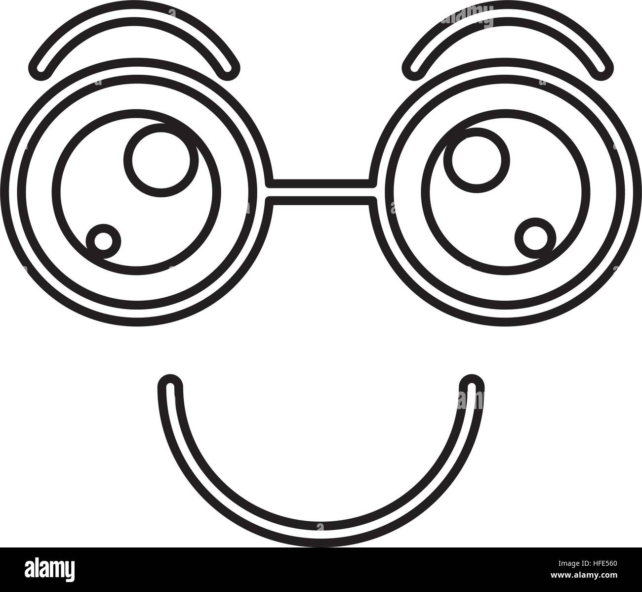 Kawaii style facial expression vector illustration design Stock Vector ...