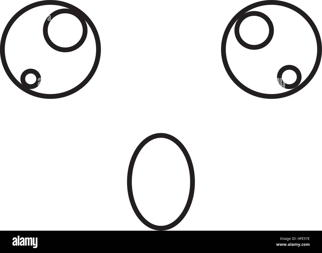 Kawaii style facial expression vector illustration design Stock Vector ...