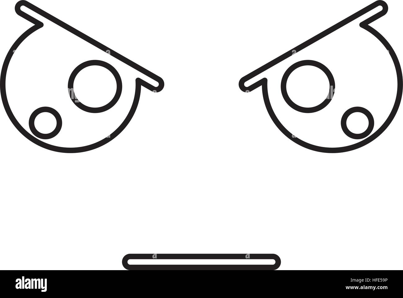 Kawaii style facial expression vector illustration design Stock Vector ...
