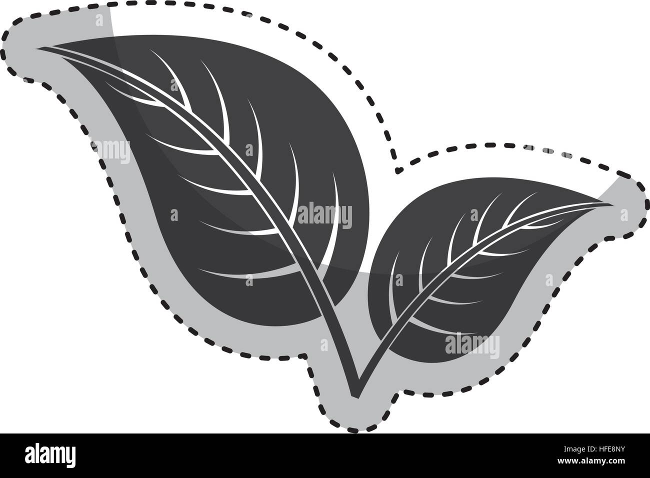 leafs plant isolated icon vector illustration design Stock Vector Image ...