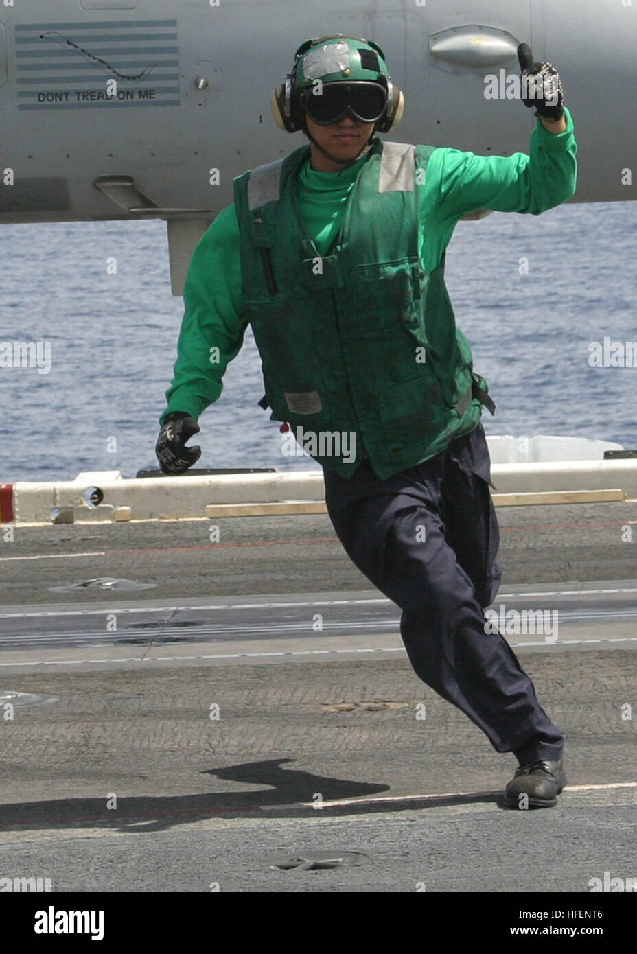 030914N9907G505 USS Theodore Roosevelt (CVN 71) Aviation Boatswain's Mate Airman Jason