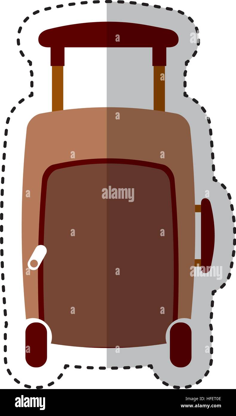 suitcase travel isolated icon vector illustration design Stock Vector ...