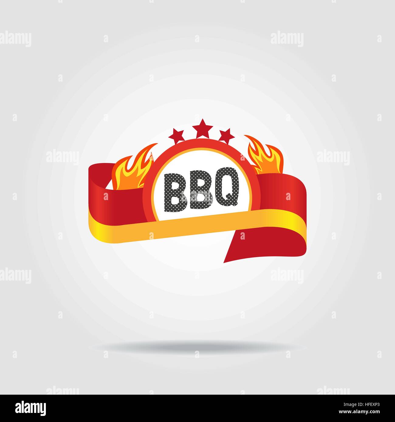 BBQ badge icon isolated Stock Vector Image & Art - Alamy