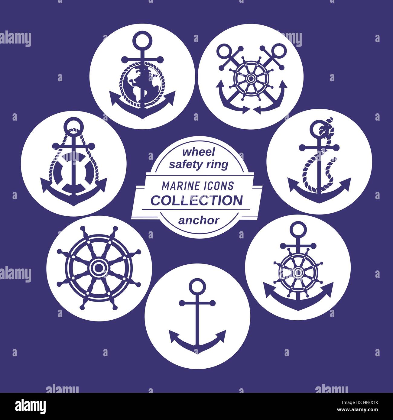 Circles in the sea Stock Vector Images - Alamy