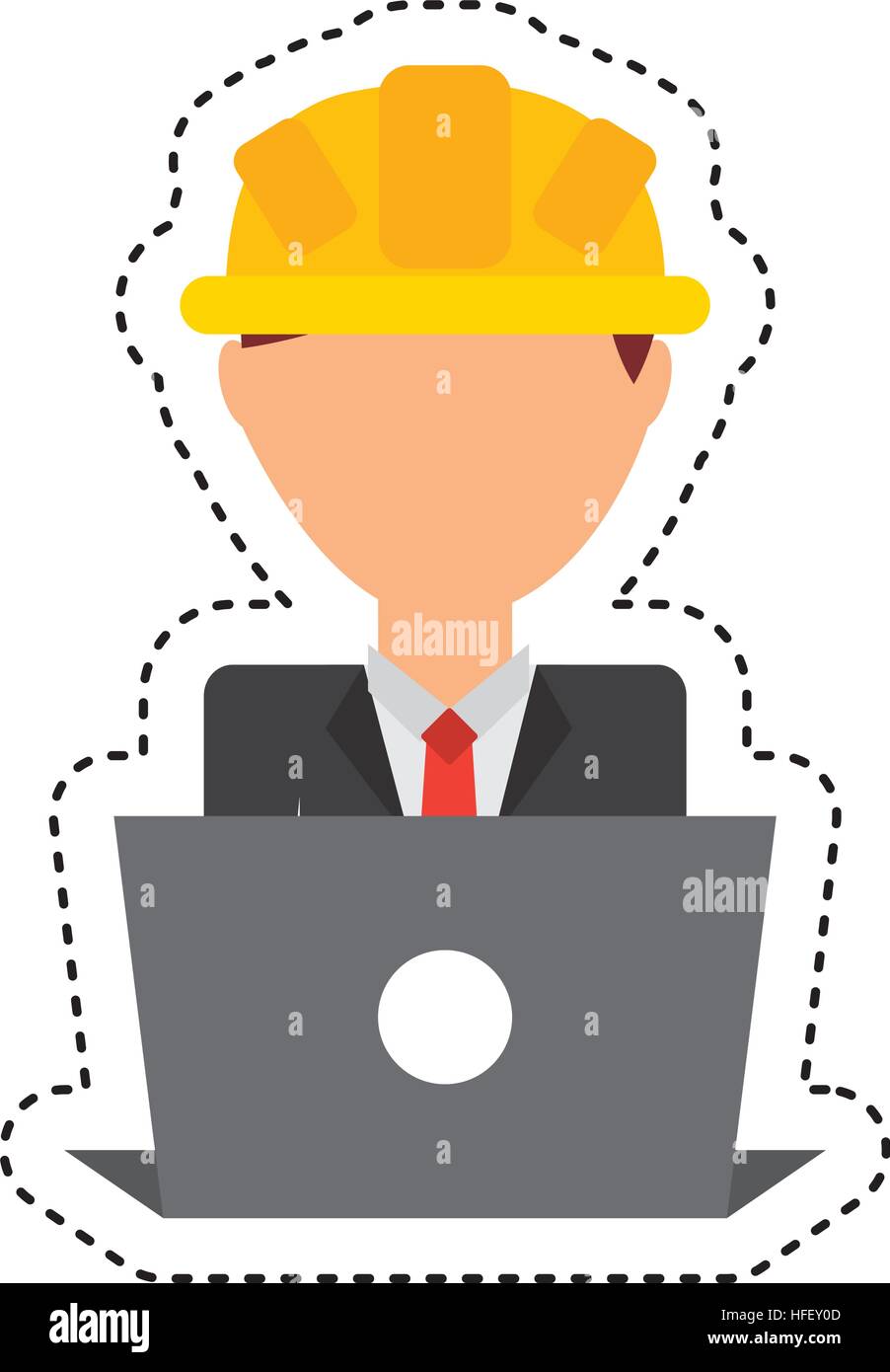 Construction professional avatar character vector illustration design ...