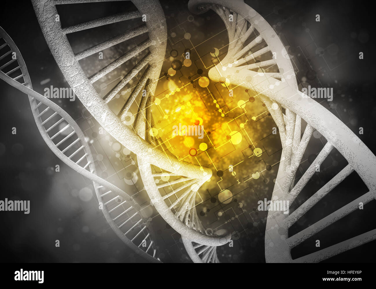 DNA molecules background, 3D rendering Stock Photo - Alamy