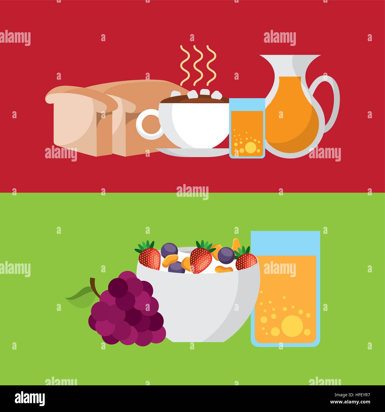 delicious and healthy breakfast icon vector illustration design Stock ...