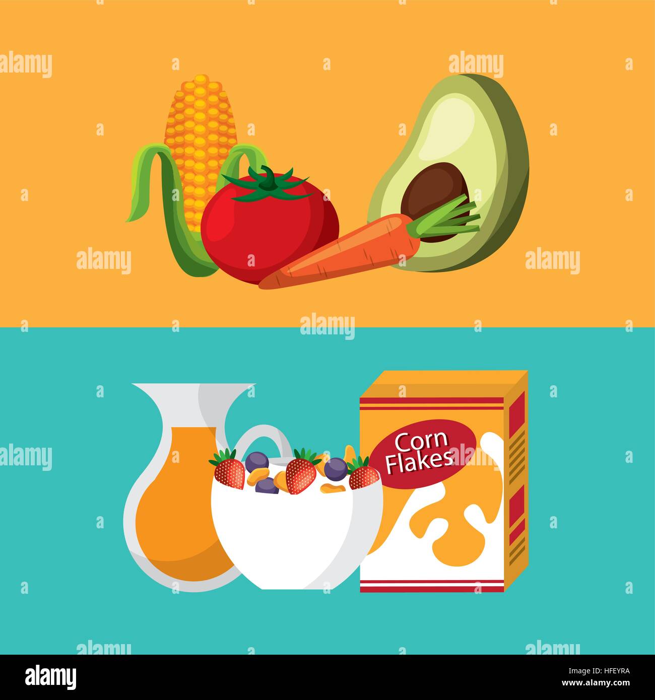 delicious and healthy breakfast icon vector illustration design Stock ...