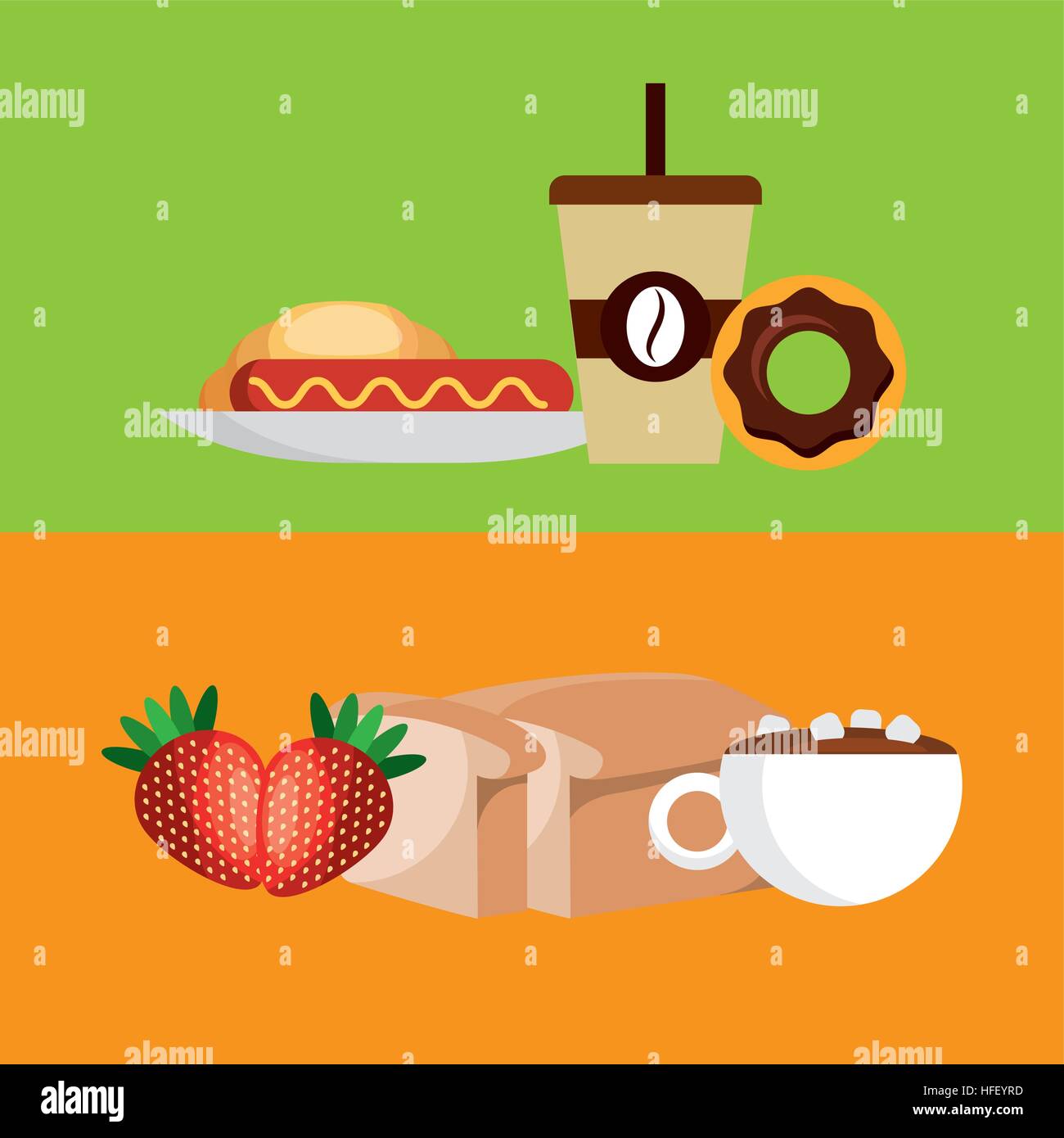 delicious and healthy breakfast icon vector illustration design Stock ...