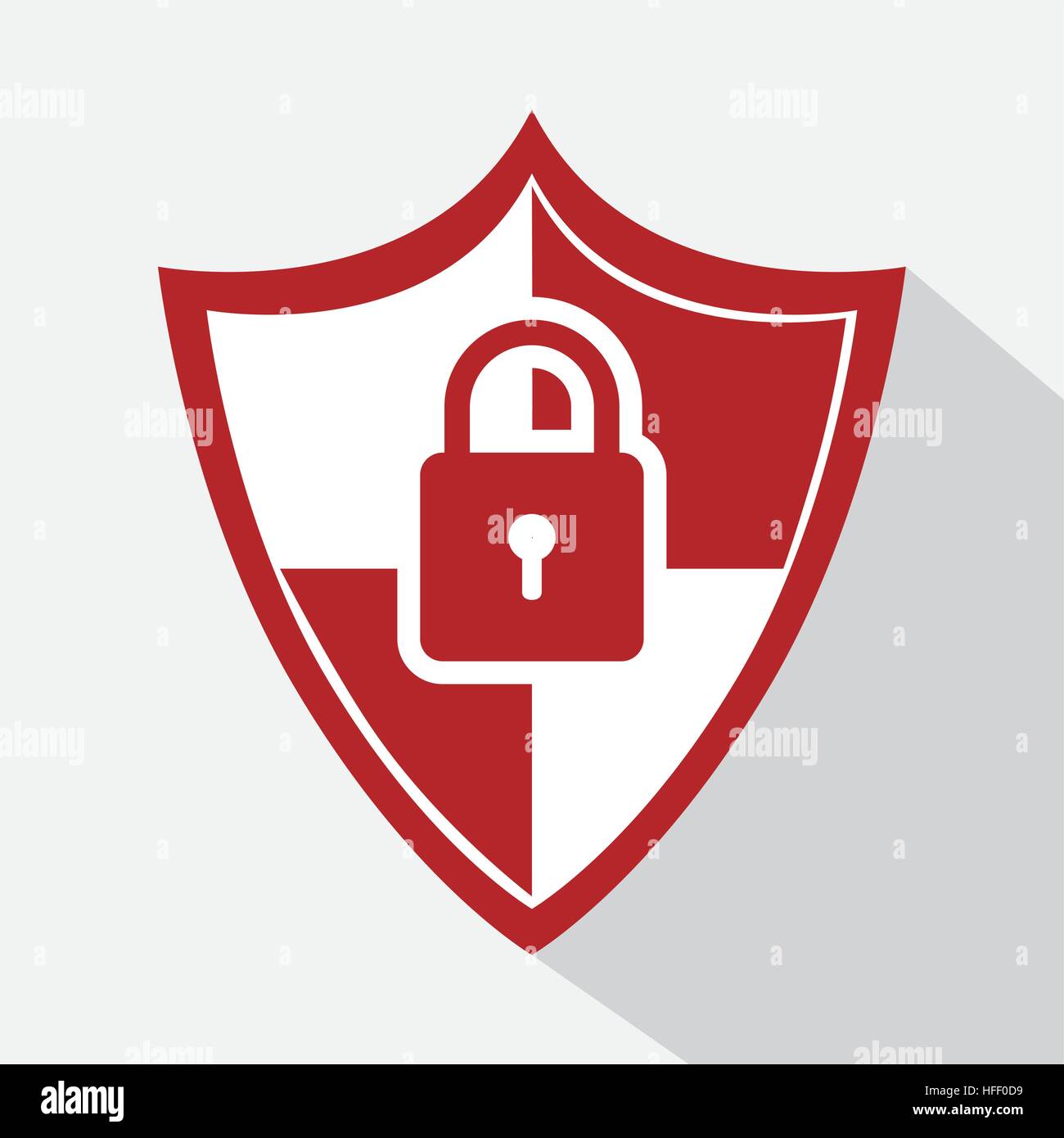 shield with padlock icon vector illustration design Stock Vector Image ...