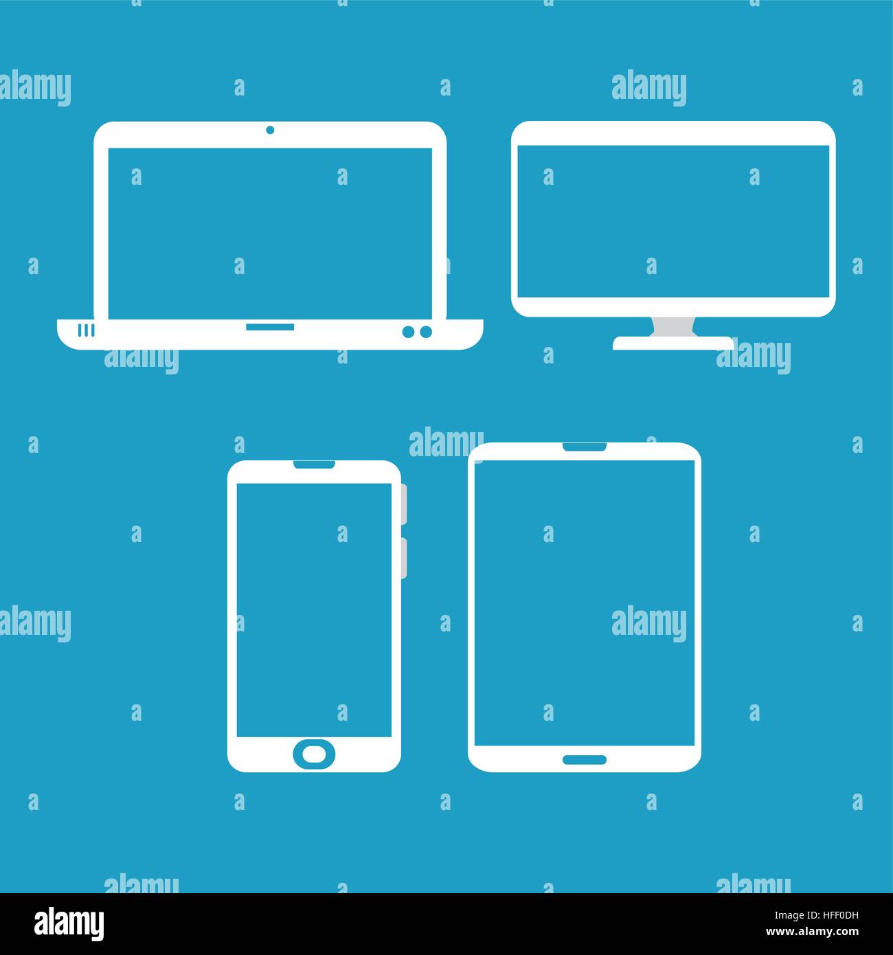 set technology devices icon vector illustration design Stock Vector ...