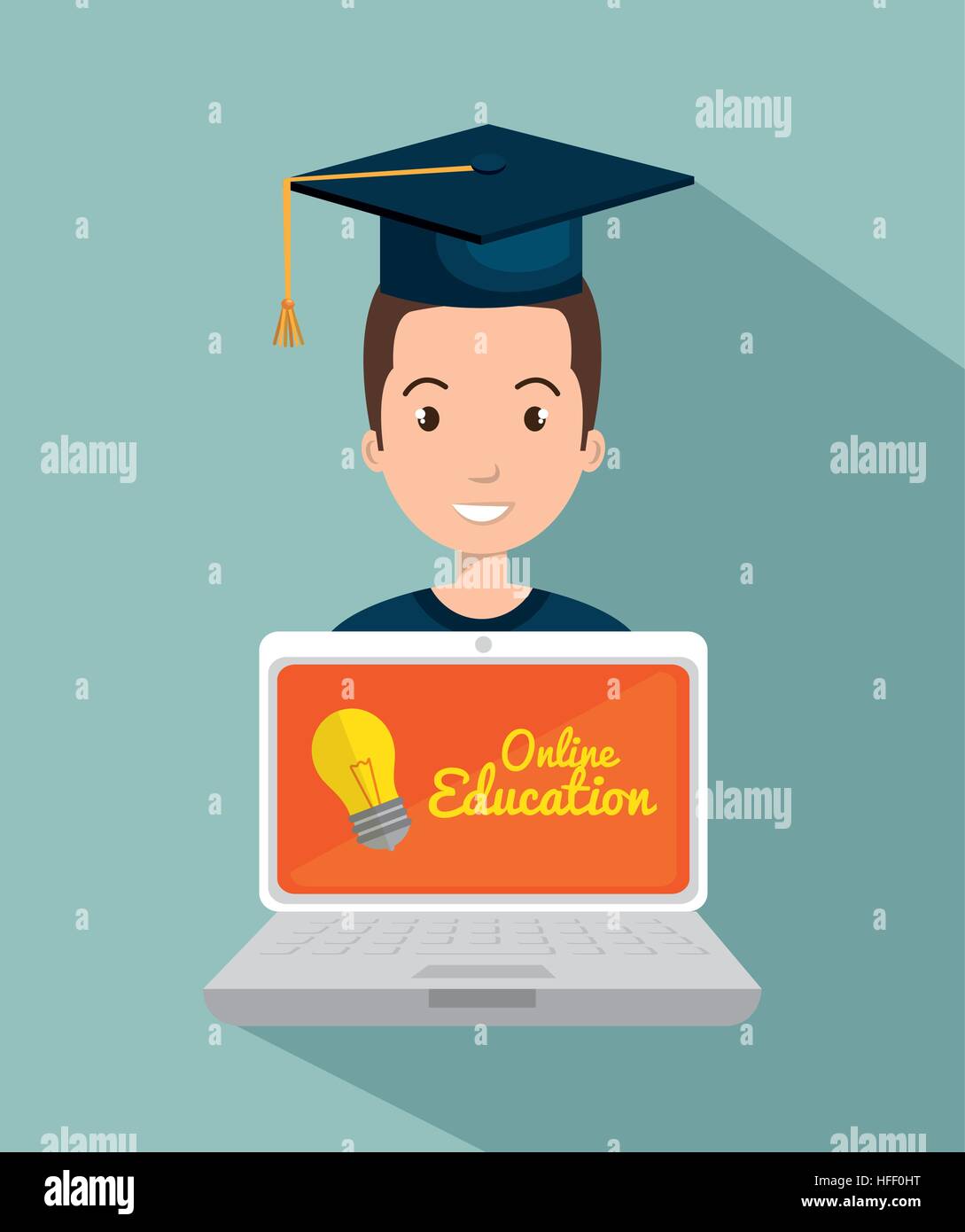 online education concept icon vector illustration design Stock Vector ...