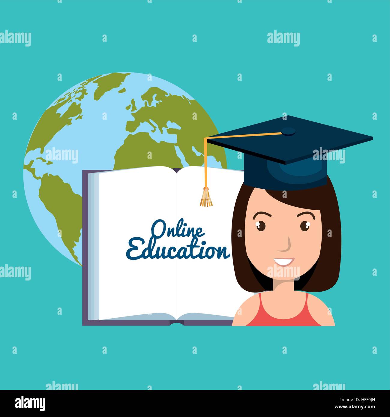 online education concept icon vector illustration design Stock Vector ...