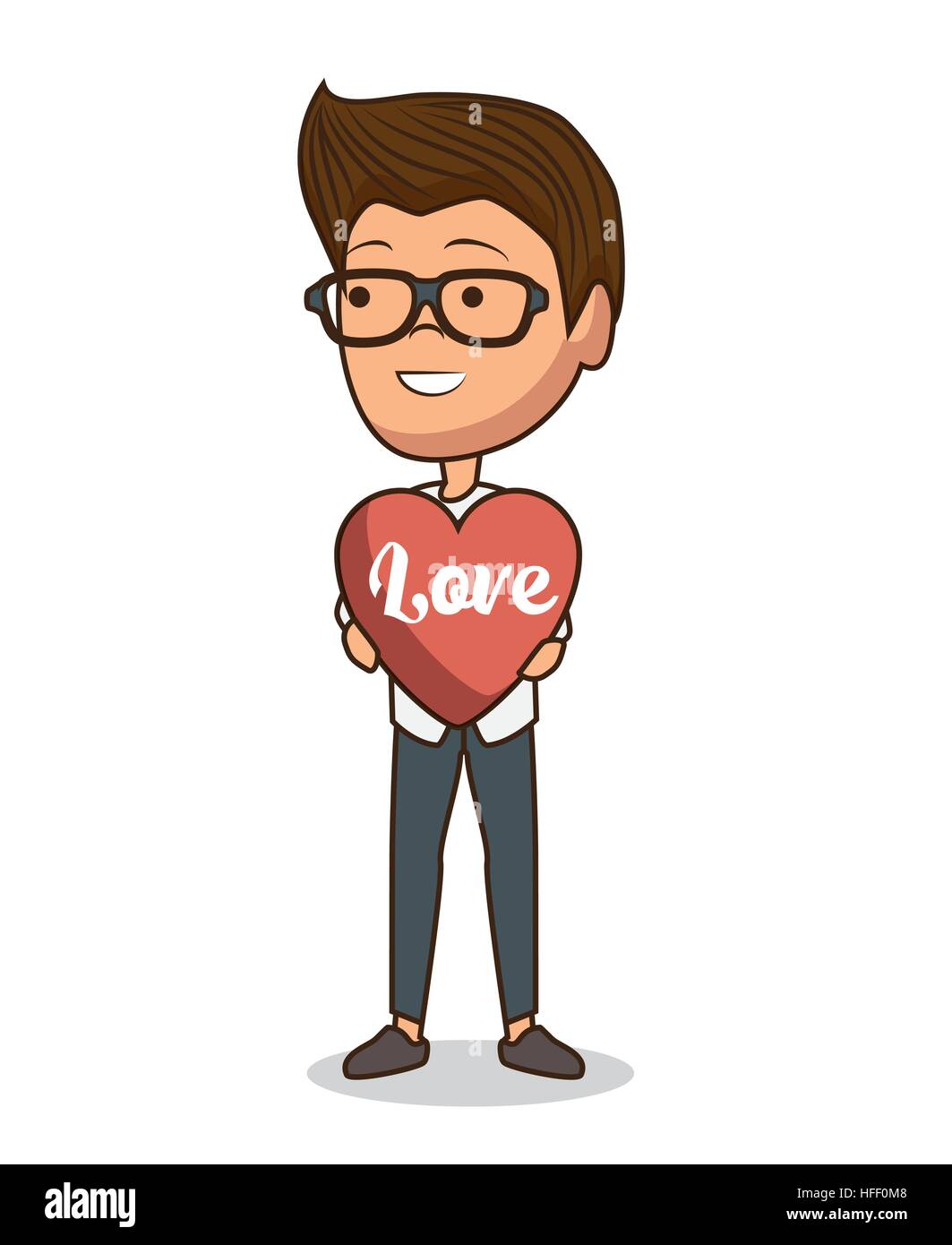 happy valentines day card vector illustration design Stock Vector Image ...