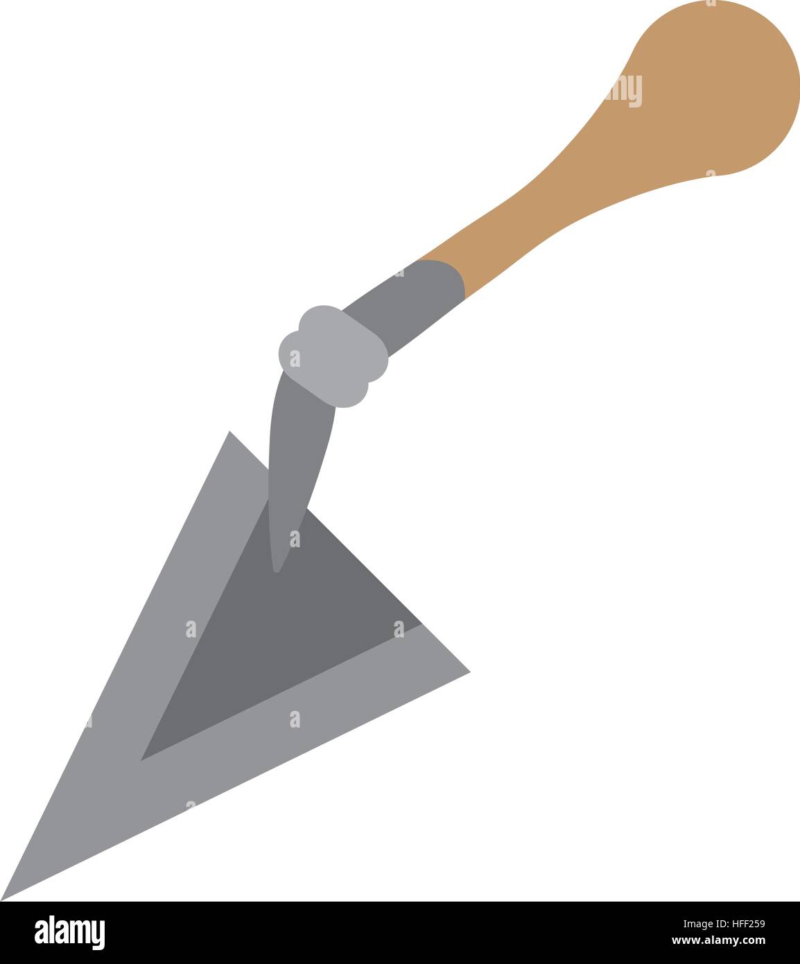 spatula tool construction wooden handle Stock Vector Image & Art Alamy