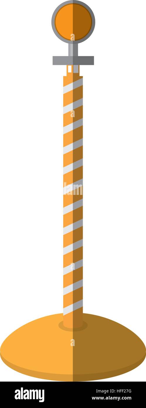 cartoon post warning light fence Stock Vector Image & Art - Alamy