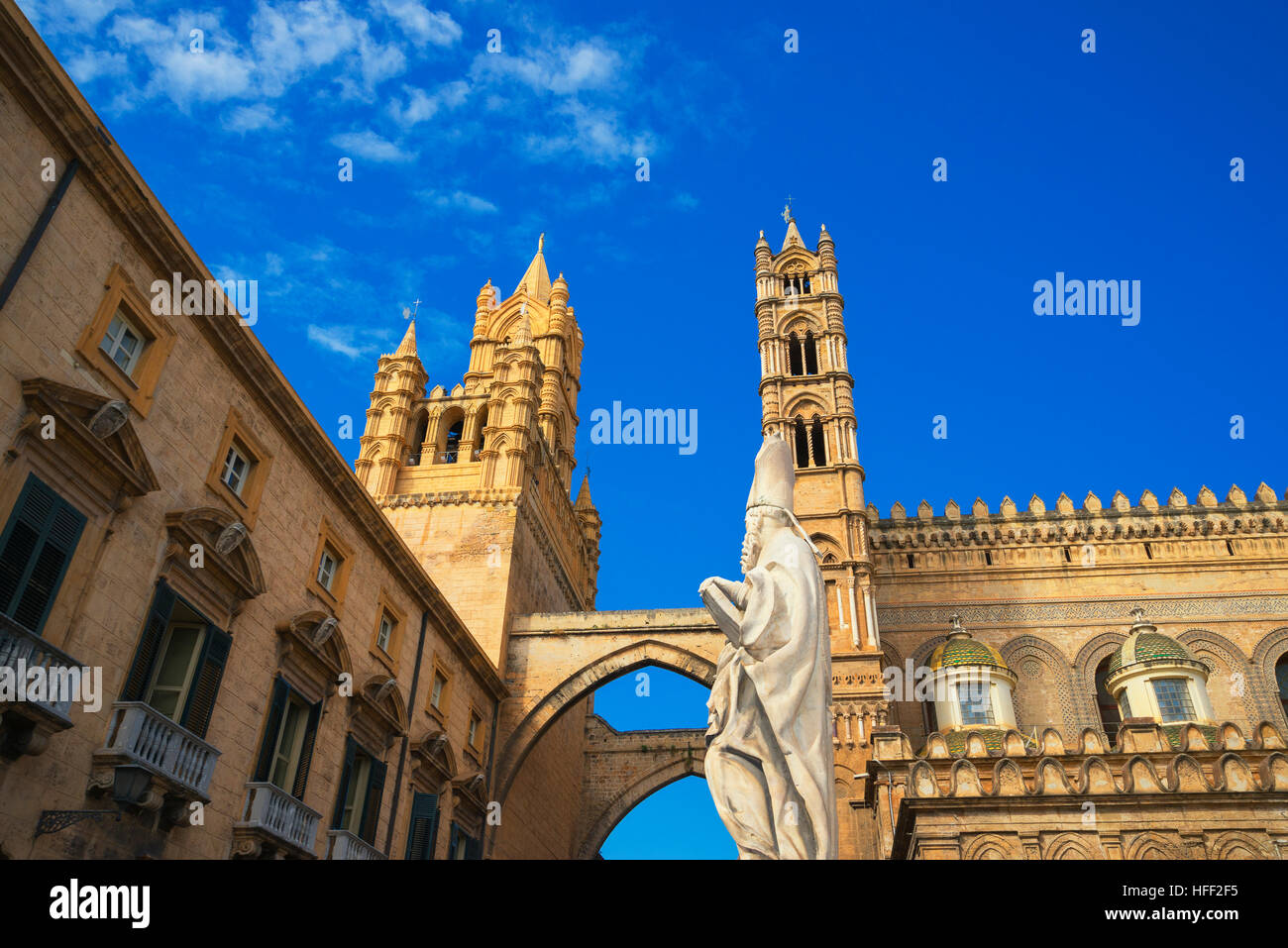 Palermo Cathedral, Palermo, Sicily, Italy, Europe, Stock Photo