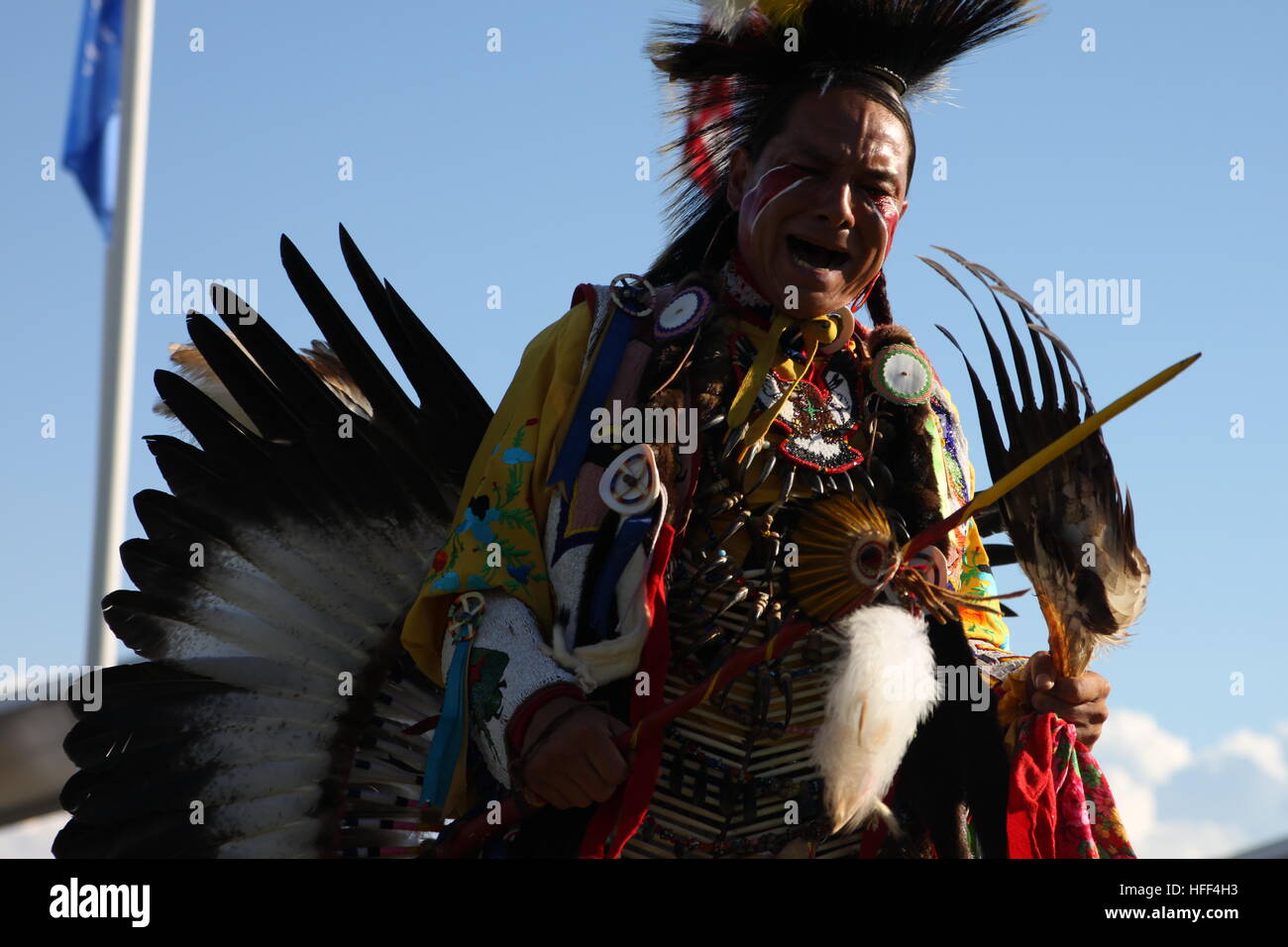 Shakopee Mdewakanton Sioux Community Wacipi Pow Wow, Native American dance festival -  22/08/2011  -  United States / Minnesota / Minneapolis  -  Traditional dances   -  Sandrine Huet / Le Pictorium Stock Photo