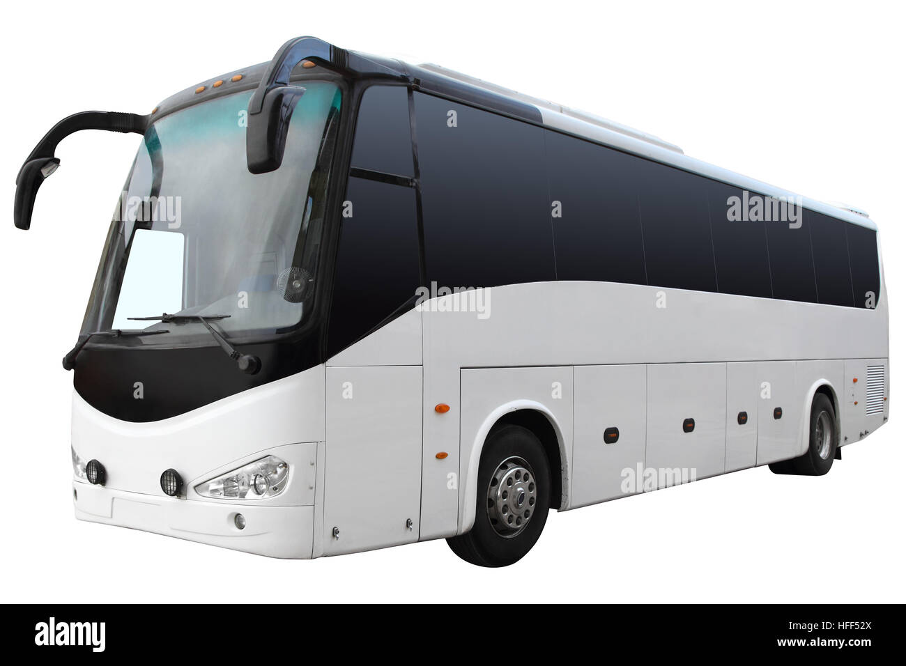 The excursion bus isolated on a white background. Stock Photo