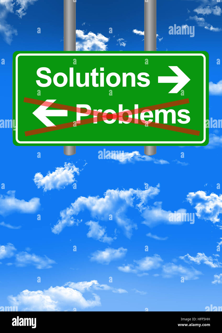 Find solutions to problems concept Stock Photo