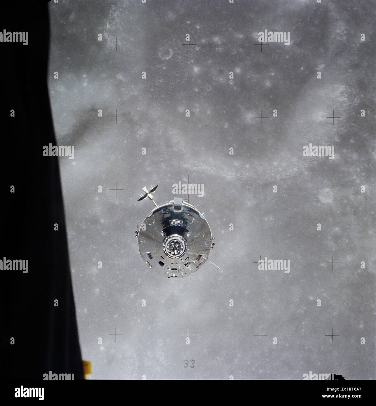 Apollo 16 Command and Service Module Over the Moon 2002-000069 Stock ...