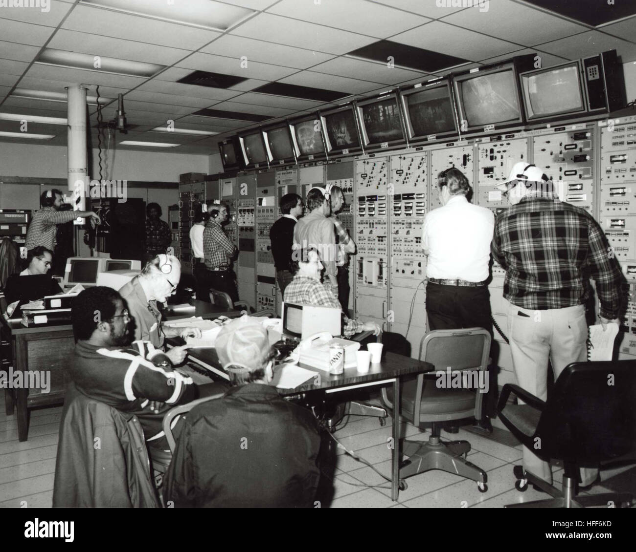 This image shows the inside of the Test Control Center, where engineers ...