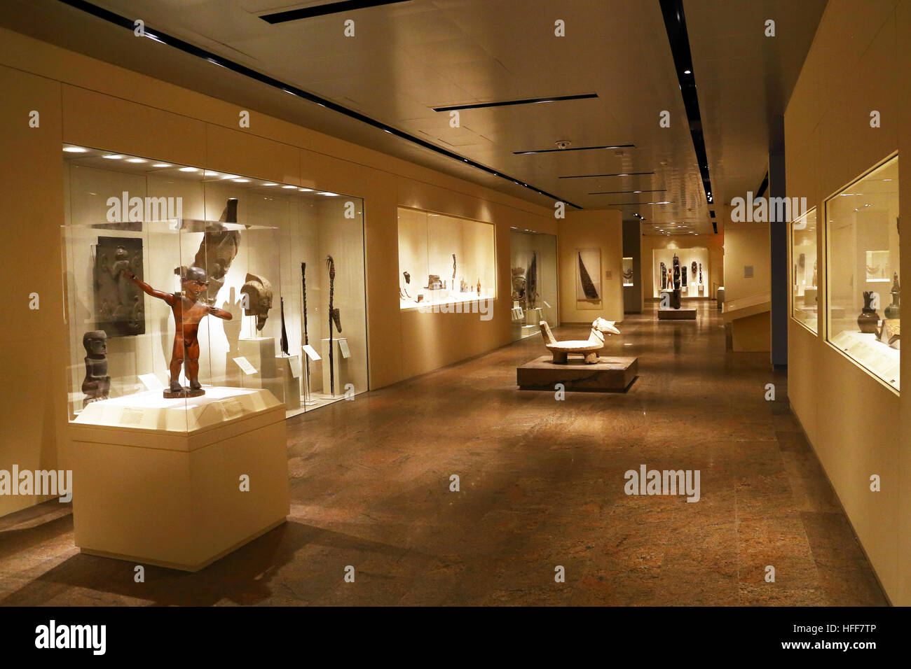 The Metropolitan Museum of Art  collection of art of the peoples of sub-Saharan Africa, the Pacific Islands, and North, Central, and South Americain i Stock Photo