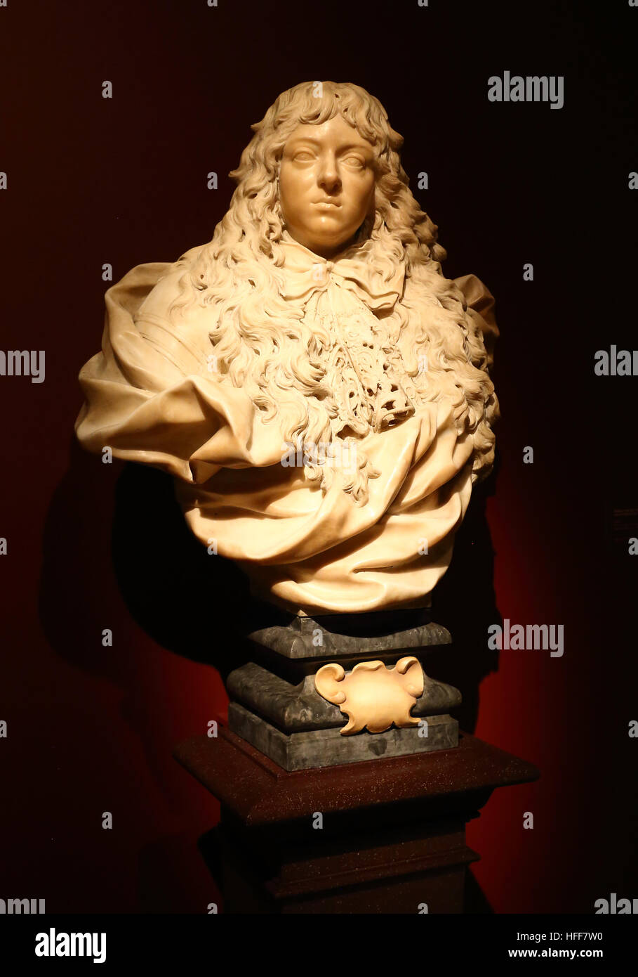 A sculpture on display at the Metropolitan Museum of Art in New York City. Stock Photo