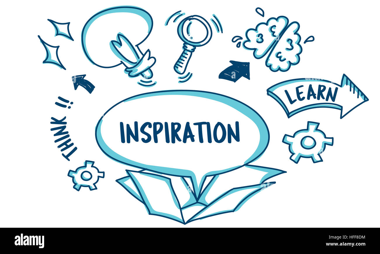 Ideas Outside Box Brainstorm Sketch Concept Stock Photo - Alamy