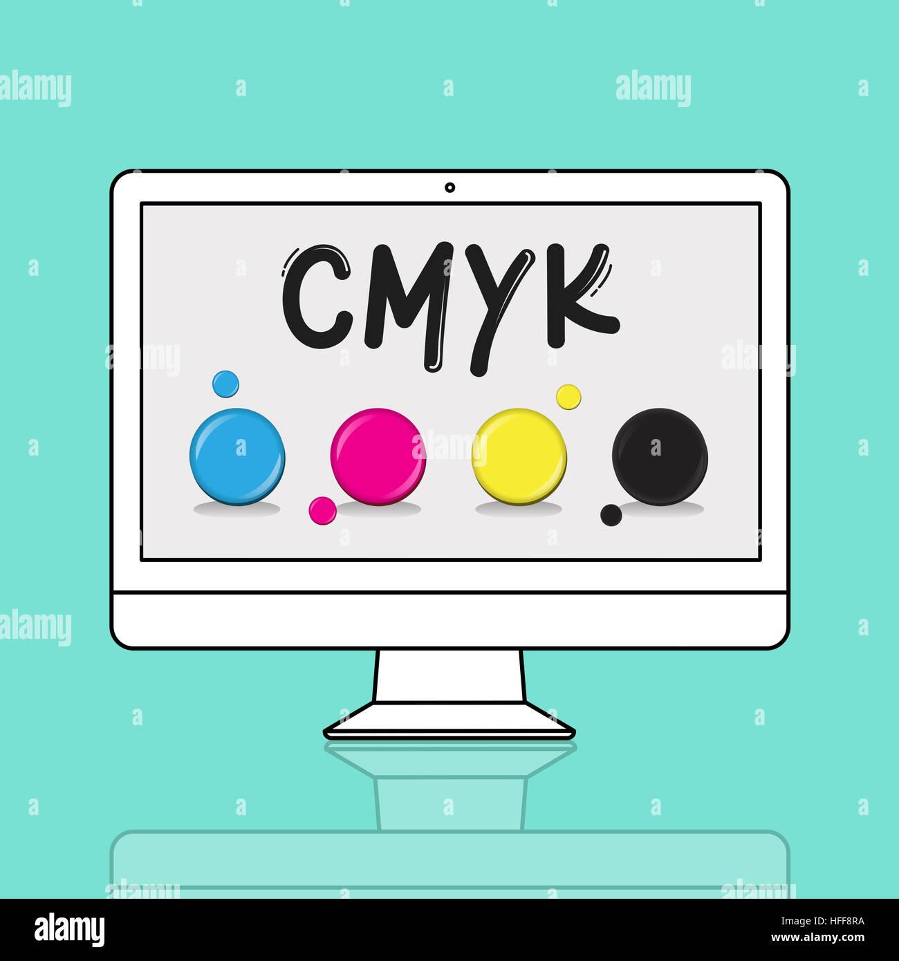 CMYK Creative Design Color Ink Mixture Printing Concept Stock Photo Alamy