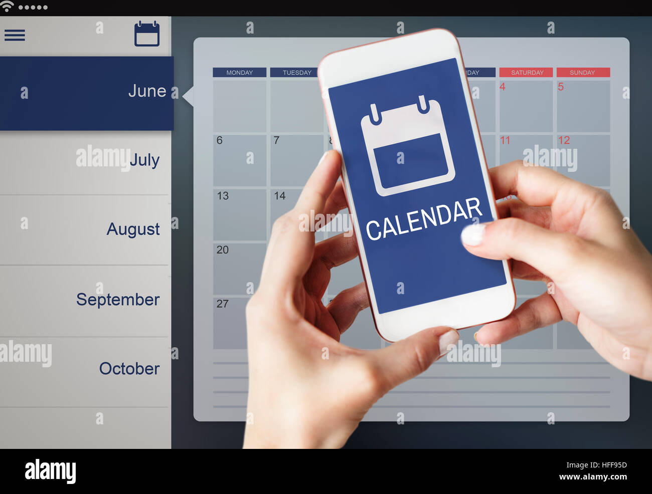 Appointment Agenda Reminder Personal Organizer Calendar Concept Stock