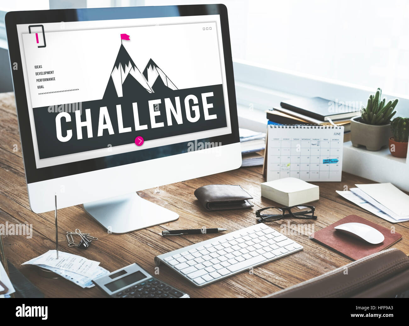 Challenge Target Improvement Strategy Concept Stock Photo - Alamy