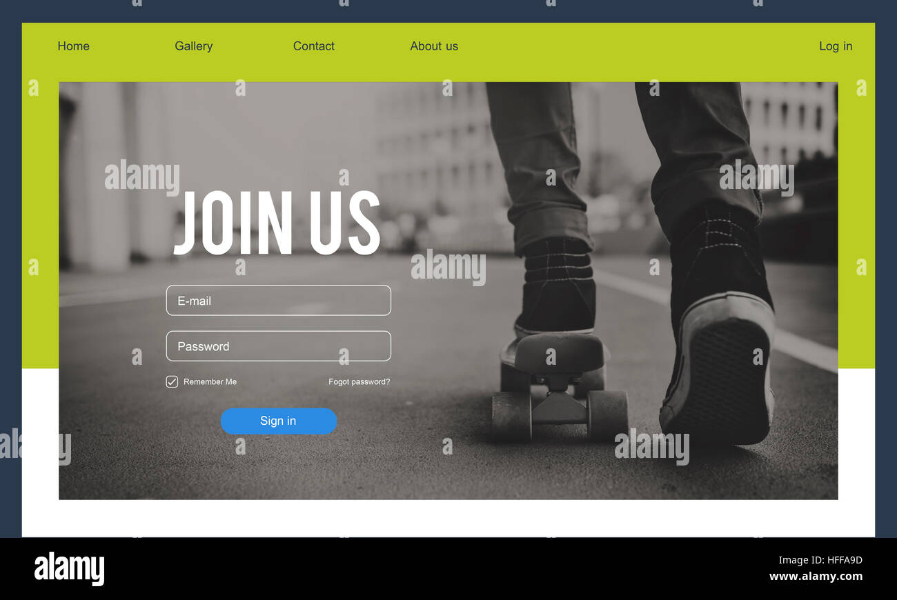 Join Us Register Subscribe Concept Stock Photo - Alamy