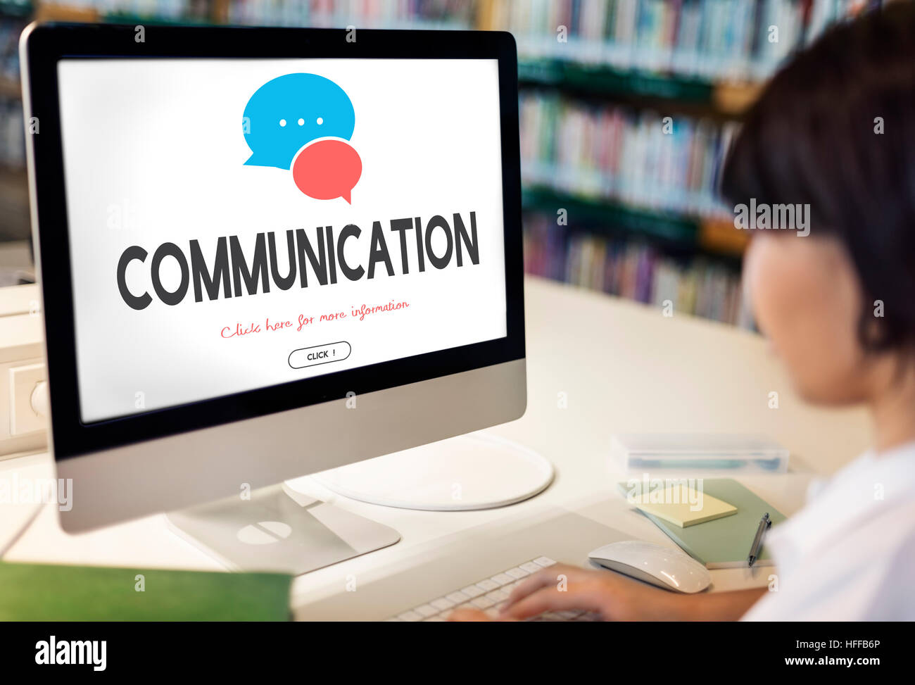 Communication Service Help Desk Concept Stock Photo - Alamy