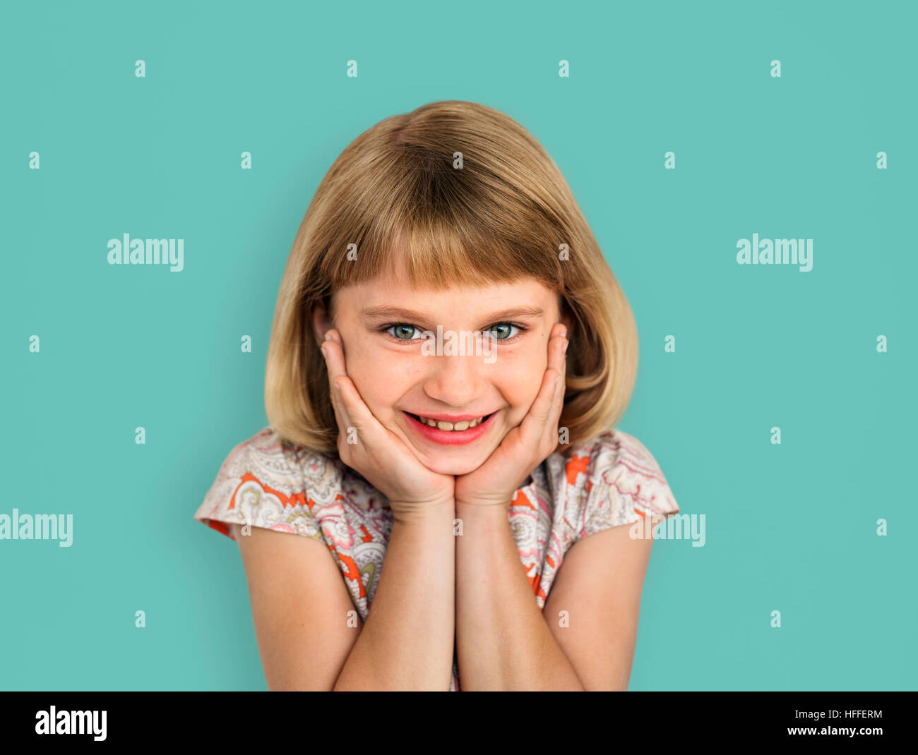 Cheerful Kid Have Fun Smiling Concept Stock Photo - Alamy