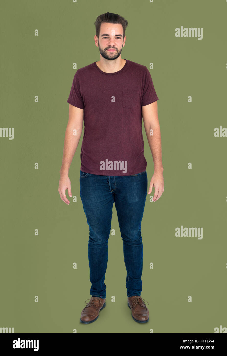 Man Studio Shoot Full Body Concept Stock Photo - Alamy