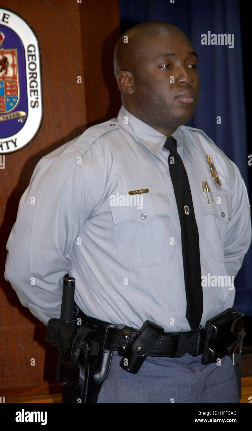 A Prince George's County police officer Stock Photo