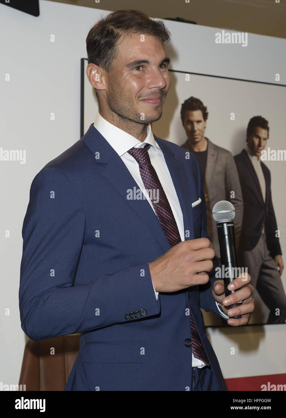 Rafael Nadal attends a Tommy Hilfiger presentation of their new collection  Featuring: Rafael Nadal Where: Madrid, Spain When: 28 Nov 2016 Stock Photo  - Alamy