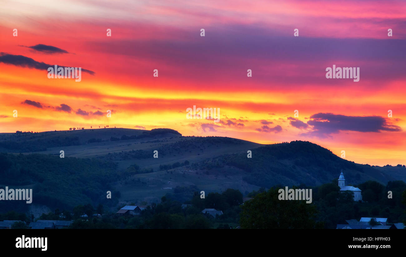 Blue orange red colours hi-res stock photography and images - Alamy
