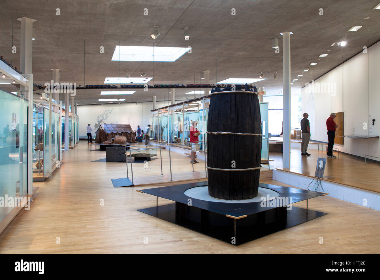 Germany, Haltern am See, the LWL Roman Museum. The museum shows the most important finding of Roman camps along the river Lippe Stock Photo