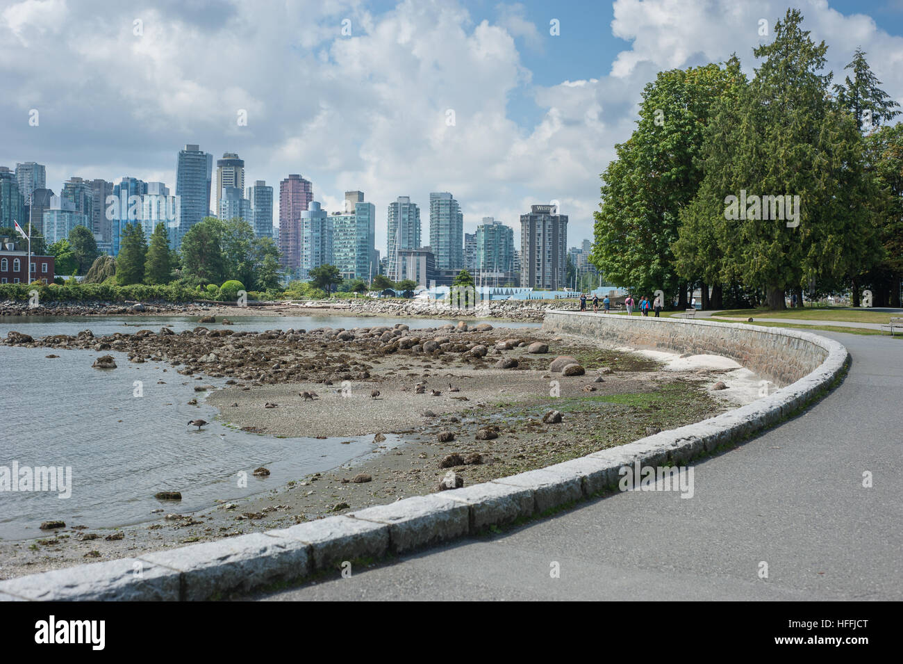 Vancouver City viewed from Stanley Park Stock Photo - Alamy