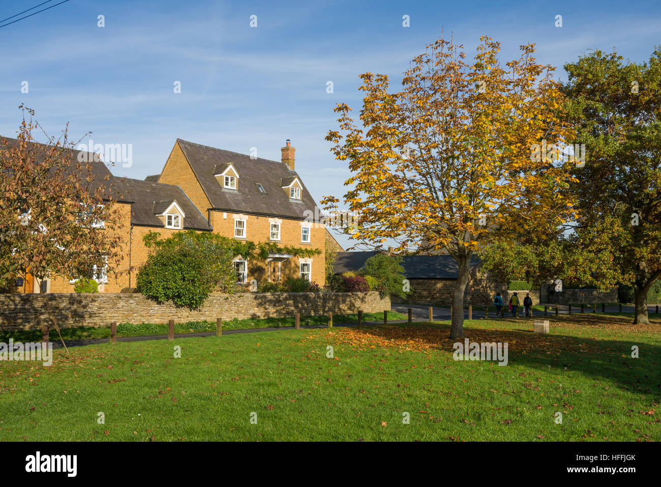 Property in the village of Middleton Cheney, Northamptonshire, England