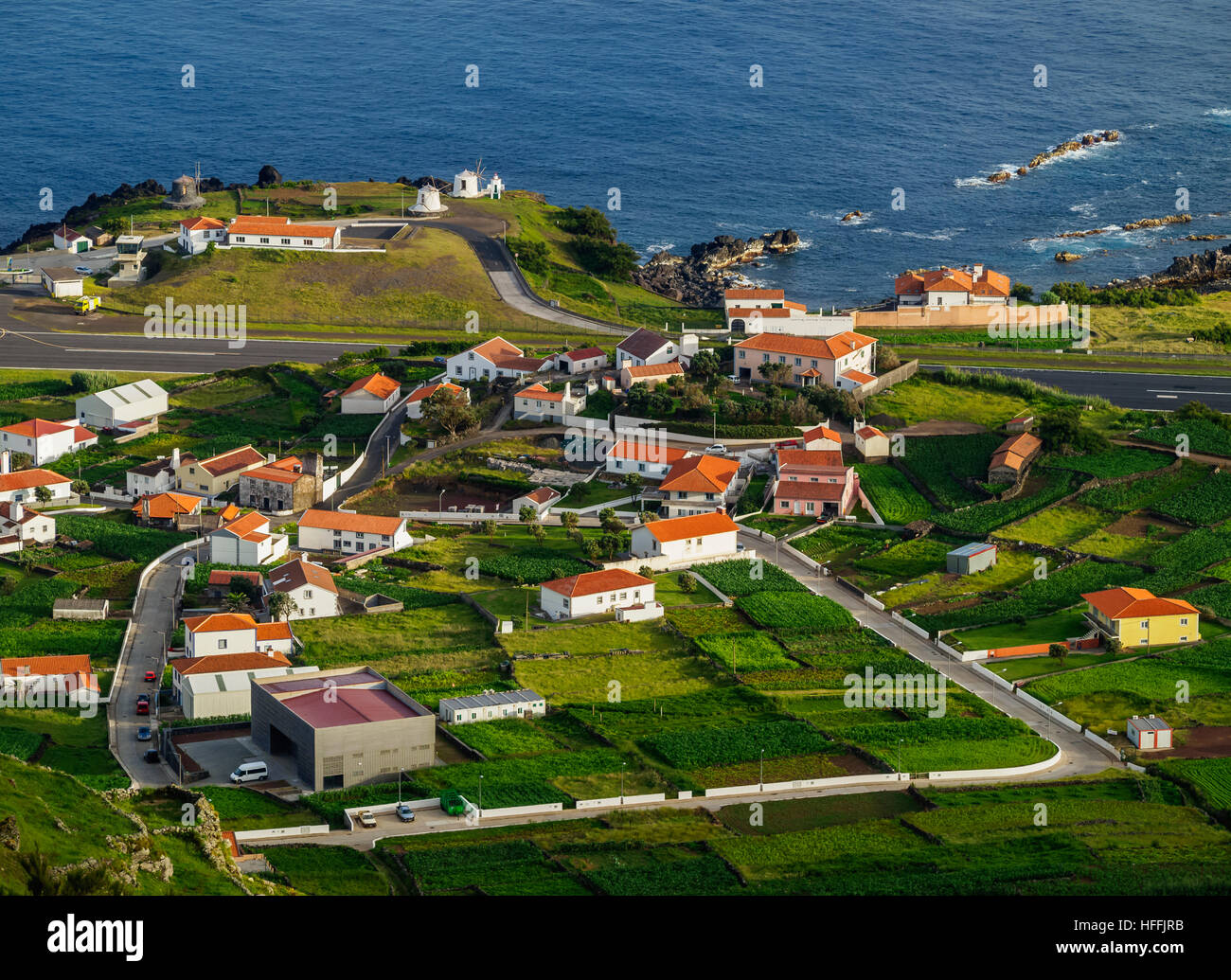 portugal-azores-corvo-elevated-view-of-the-vila-do-corvo-stock-photo