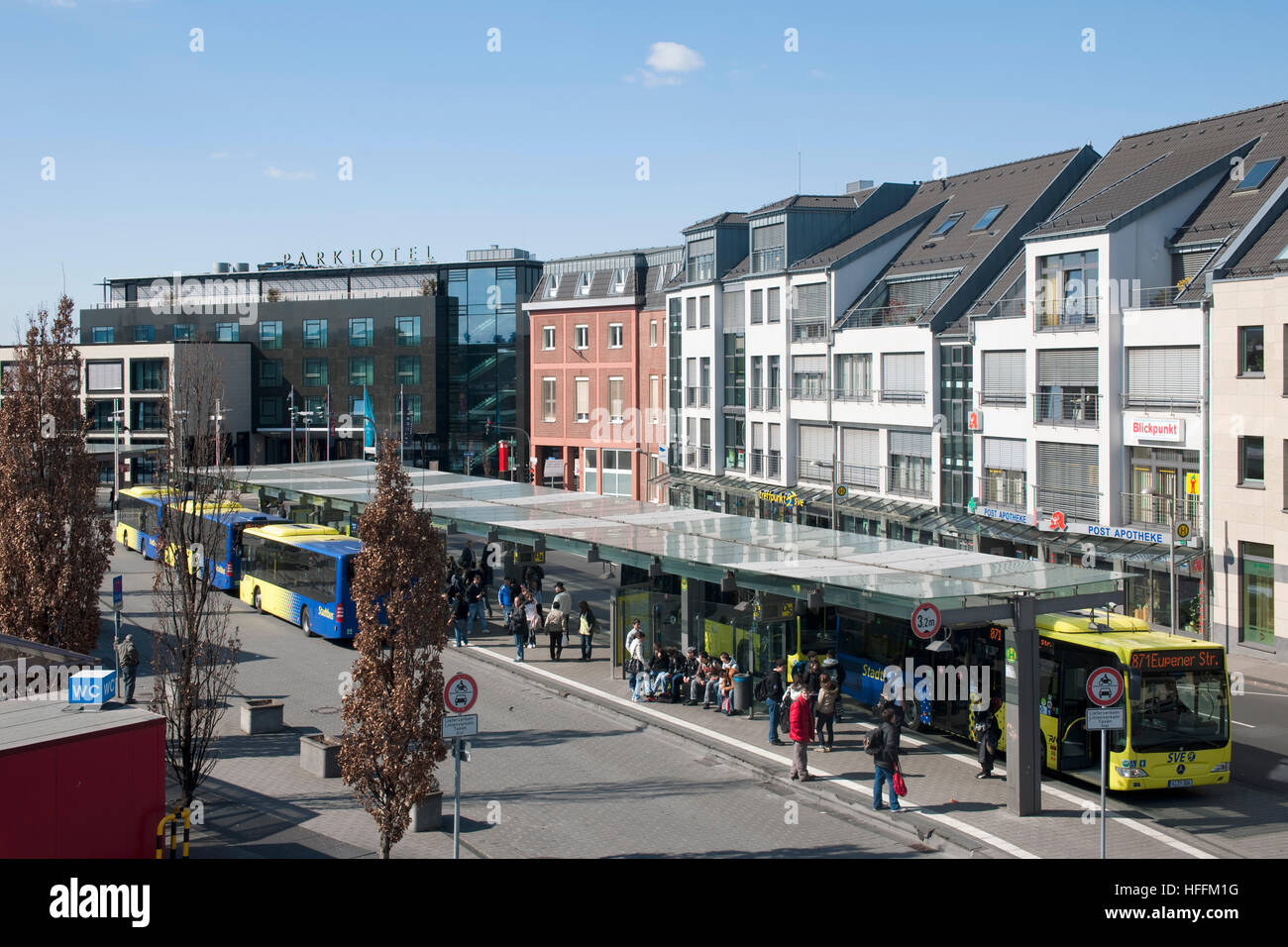 Deutschland Nordrhein Westfalen Euskirchen Busbahnhof Stock Photo Alamy
