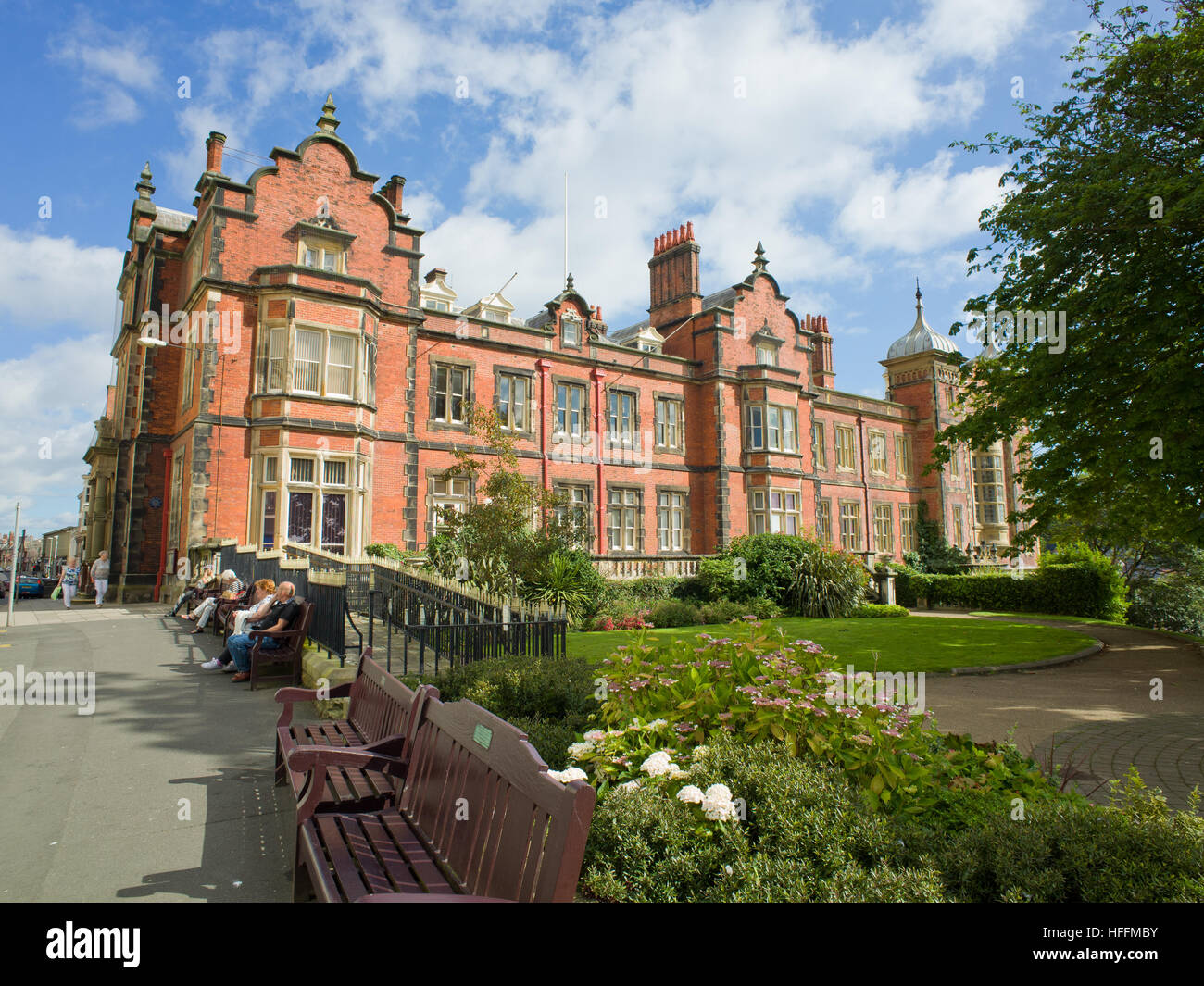 Scarborough town Hall UK North Yorkshire. Jacobean architecture Stock Photo
