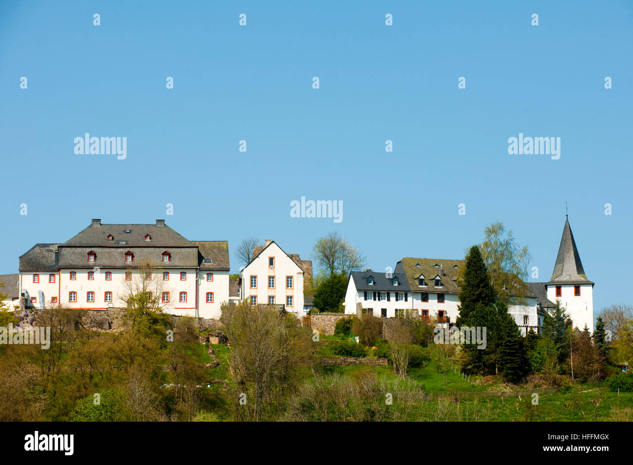 Deutschland, Nordrhein-Westfalen, Kreis Euskirchen, Gemeinde Dahlem, Kronenburg Stock Photo