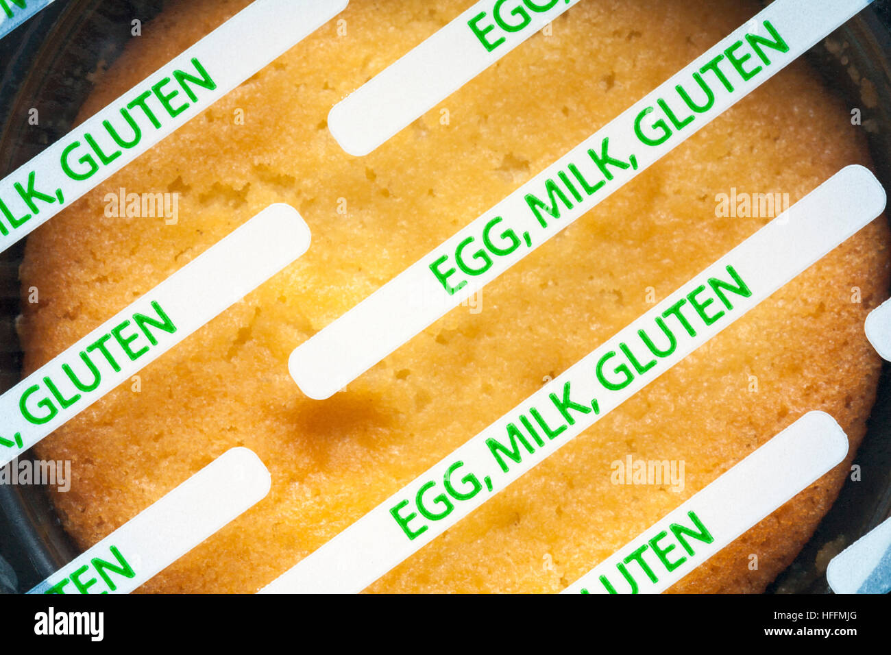 egg milk gluten detail on wrapping of Marks & Spencer Syrup Sponge