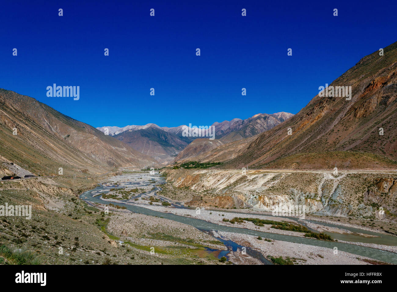 The unique look of Tibetan mountain Stock Photo - Alamy