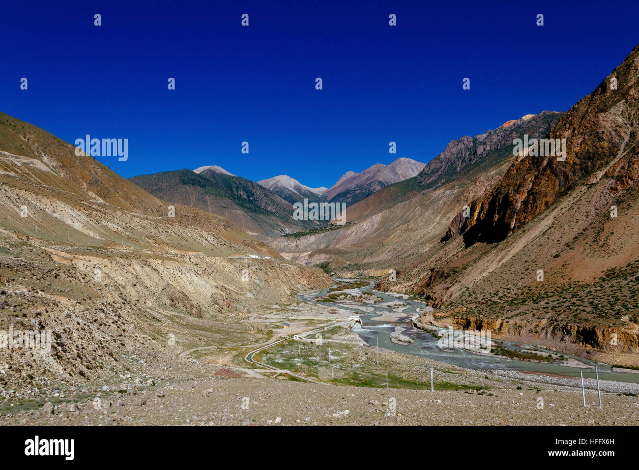 The unique look of Tibetan mountain Stock Photo - Alamy